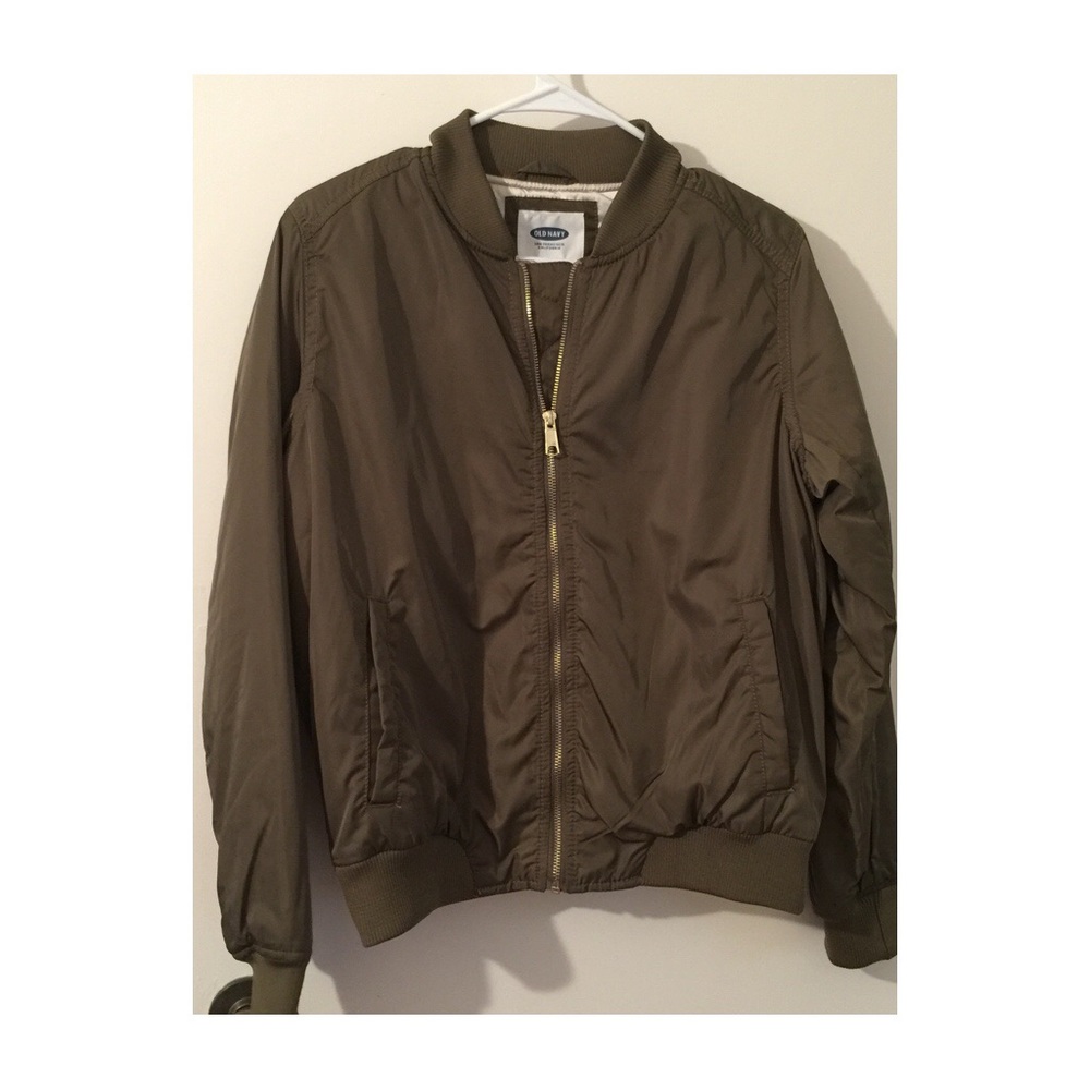 Dark green bomber jacket